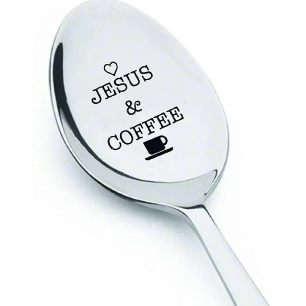 Jesus And Coffee Word Spoon